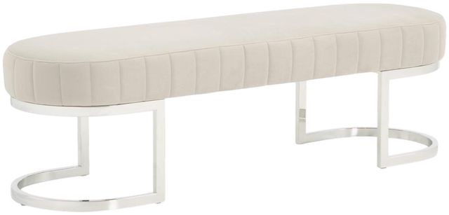 Michael Amini® Orchid Gray Accent Bench-0