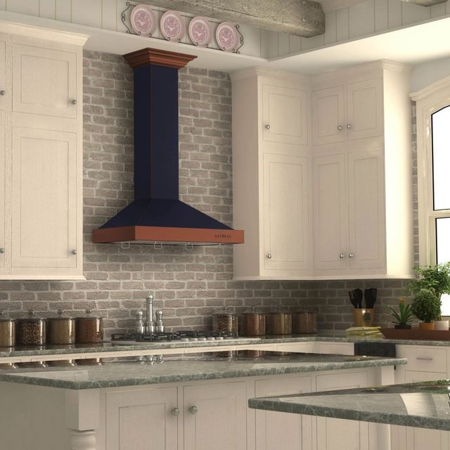 ZLINE Designer Series 36" Oil-Rubbed Bronze and Copper Wall Mount Range Hood-7