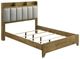 ACME Furniture Garcia Light Aspen Brown Eastern King Upholstered Panel Storage Bed-0