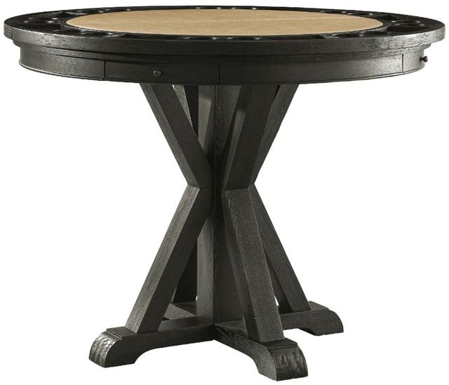 Steve Silver Co. Rylie 6-Piece Black/Sand Counter Game Dining Set-1