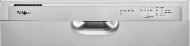 Whirlpool® 24" Stainless Steel Front Control Built In Dishwasher-3
