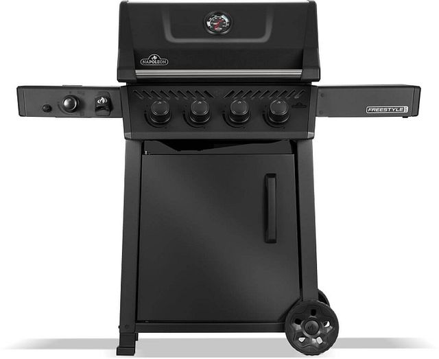Napoleon Freestyle™ PRO 425 4-Burner Matte Black Freestanding Natural Gas Grill with Infrared Side Burner-0