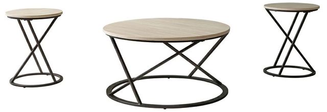 New Classic® Home Furnishings Emery 3-Piece White Occasional Table Set-0