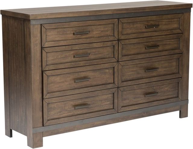 Liberty Furniture Thornwood Hills 4-Piece Rock Beaten Brown California King Bedroom Set-4