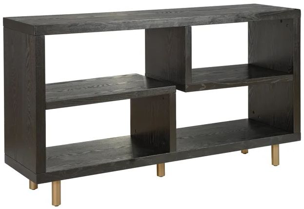 Stylecraft Norman Wyatt Home Ebony Woodgrain Console Table-0