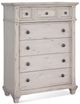 American Woodcrafters 2410 Sedona Cobblestone White Chest-0