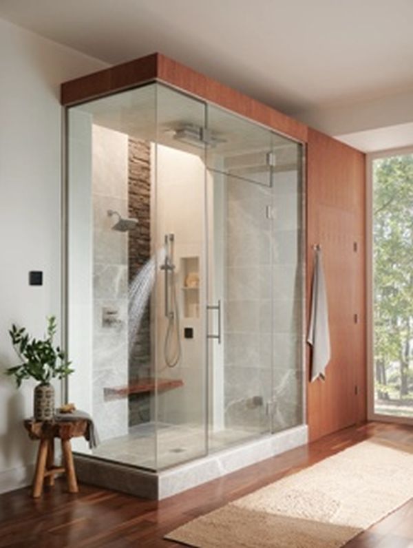 Brizo Frank Lloyd Wright® Brilliance® Luxe Nickel® 21" Single-Function Raincan Shower Head with Integrated Lighting-2