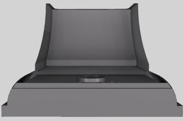Vent-A-Hood® Designer Series 48" Gunsmoke Wall Mounted Range Hood-3