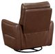 Homelegance® Thomas Toffee Brown Manual Swivel Glider Reclining Chair-4