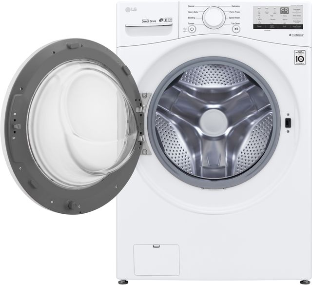 LG White Front Load Washer & Gas Dryer Laundry Pair-3