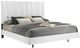 New Classic® Home Furnishings Europa Glossy White Queen Upholstered Panel Bed-0