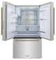 ZLINE Autograph Edition 36" 28.9 Cu. Ft. Stainless Steel Standard-Depth French Door Fingerprint-Resistant Refrigerator with External Water Dispenser and Dual Ice Maker in Champagne Bronze Helix Handles-3