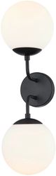 Forty West Evie Black 2-Light Sconce-0
