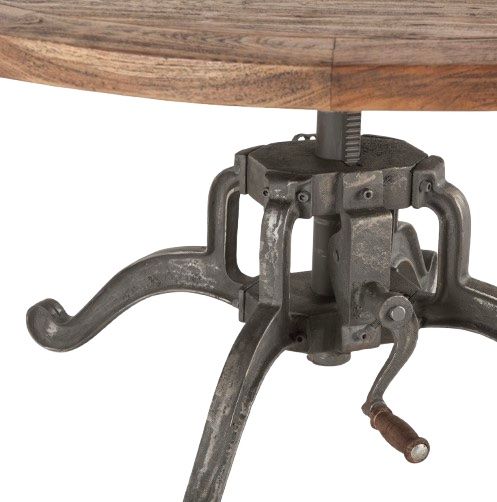 Home Trends & Design Industrial Loft Weathered Gray Coffee Table-1