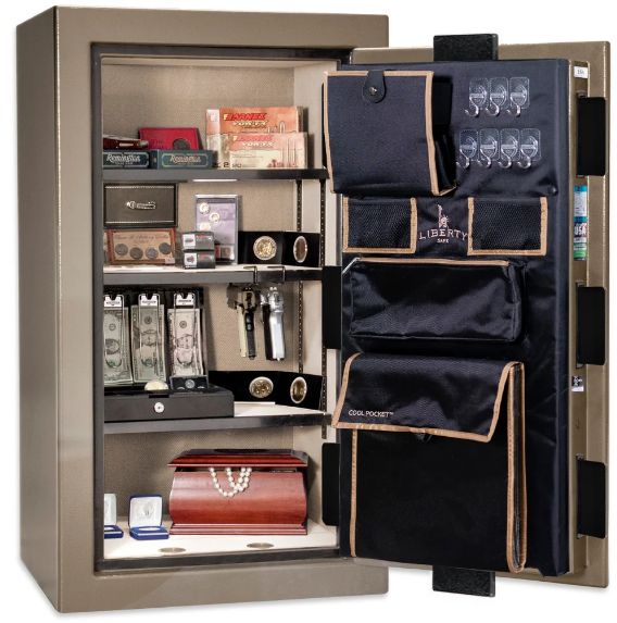 Liberty Safe Premium Home Champagne Gloss 12 Gun Safe-1