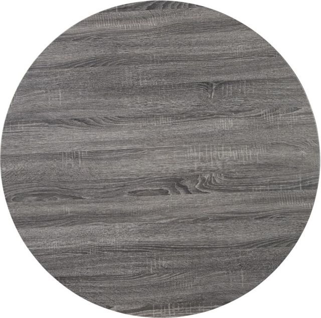 Signature Design by Ashley® Centiar Gray Round Dining Room Table with Black Base-2
