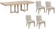 Liberty Furniture Proximity Place 5-Piece Barley/Barley Buff Optional Double Pedestal Dining Set-0