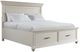 Elements International Slater 4-Piece Antique White King Platform Bedroom Set-2