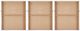 Olliix by Urban Habitat Navy Set of 3 Traveling Road Printed Canvas with Gold Foil-2