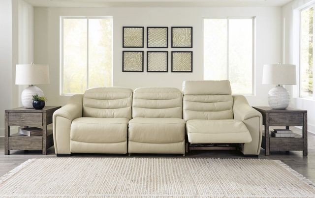 Signature Design by Ashley® Center Line 3-Piece Cream Power Reclining Sectional-2