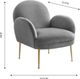 TOV Furniture Gwen Grey Velvet Chair-4