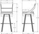 Amisco Customizable Fame Swivel Bar Stool-2