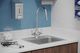 Elkay Chrome Single Hole Concealed Deck Faucet with 8" Gooseneck Spout and 2" Lever Handles-1