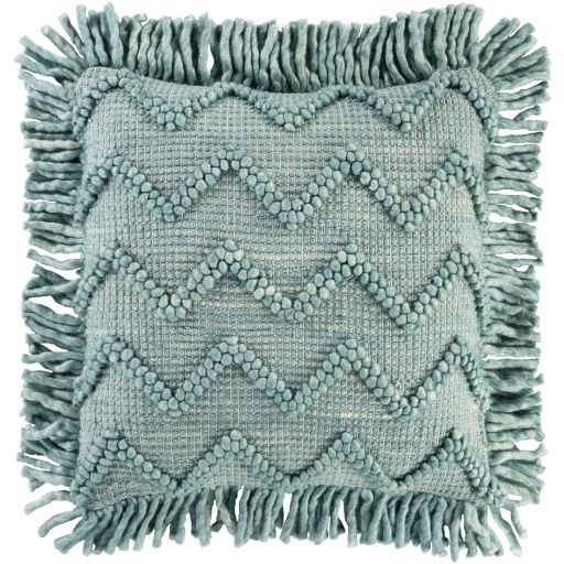 Surya Hylia Aqua 20"x20" Toss Pillow with Polyester Insert-0