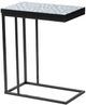 A & B Home  Blue Mosaic C-Tables with Black Metal Base-0
