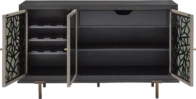 Magnussen Home® Ryker Coventry Grey/Nocturn Black Display Cabinet-2