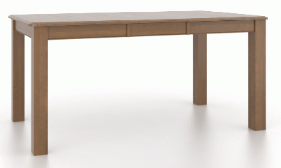 Canadel Customizable Gourmet 64" VD Base Dining Table with One Removable Leaf-0