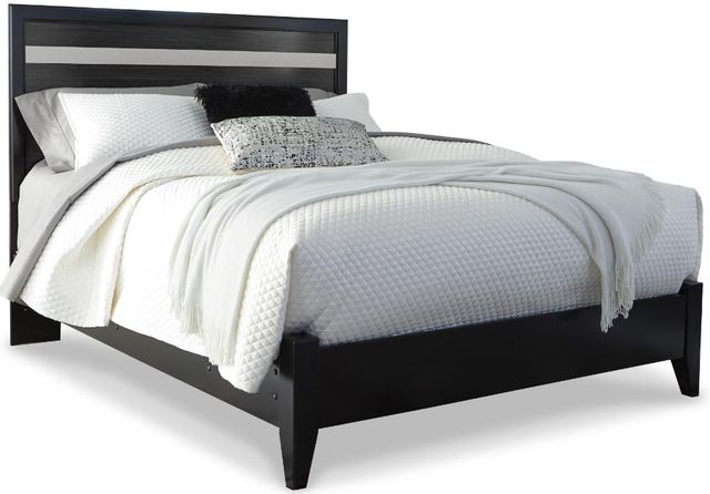 Signature Design by Ashley® Starberry 5-Piece Black Queen Panel Bed Set-1