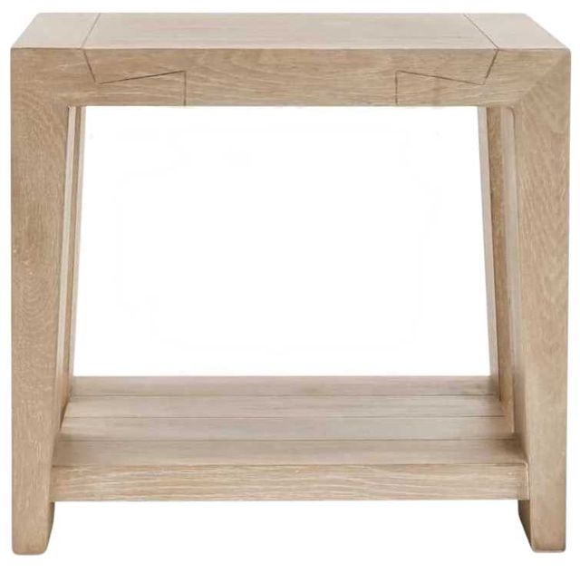 Classic Home Troy White End Table-2