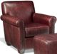 Campio Furniture Legacy Leather Baxter Dark Red Chair-0