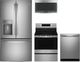 GE Profile™ 4 Piece Stainless Steel Electric Kitchen Package-0