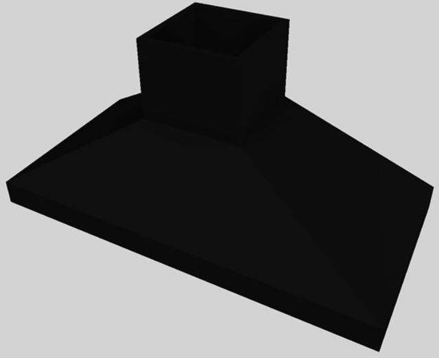 Vent-A-Hood® 60" Black Euro-Style Island Range Hood-3
