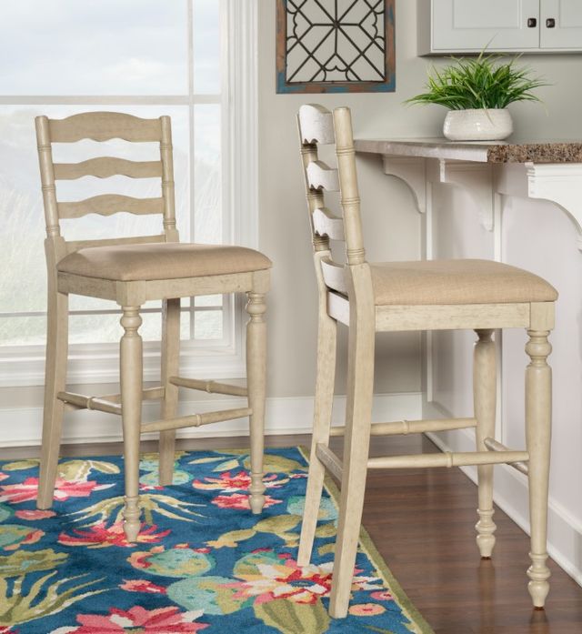 Linon Marino White Wash Bar Stool-1