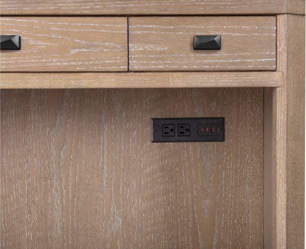 Parker House® Breckenridge Medium Brown 40" Library Desk and Hutch-4