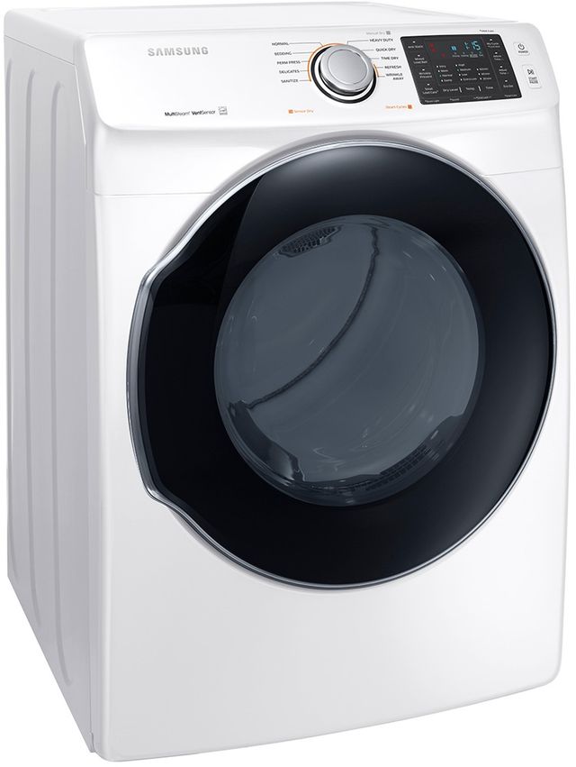 Samsung 7.4 Cu. Ft. White Front Load Gas Dryer-1