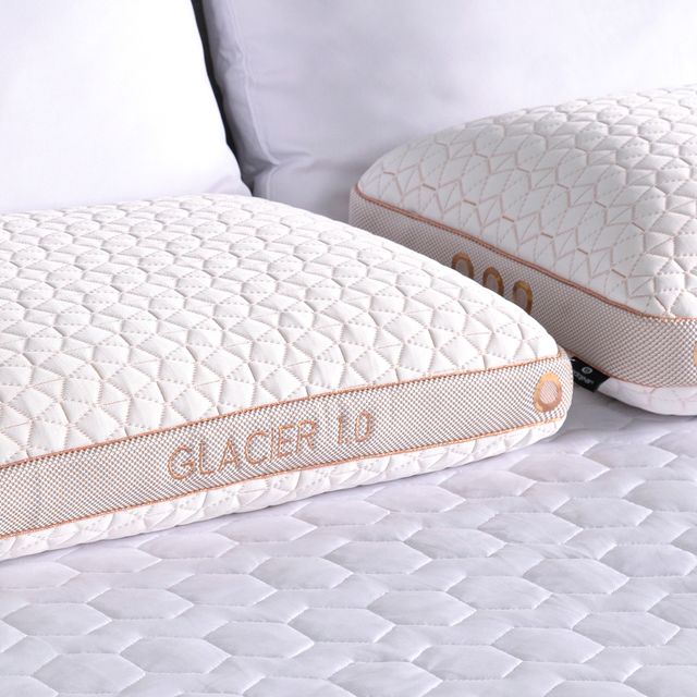 BEDGEAR® Glacier Performance® Shredded Latex/Polyester Fiber Blend 1.0 Medium Soft Bed Pillow-2