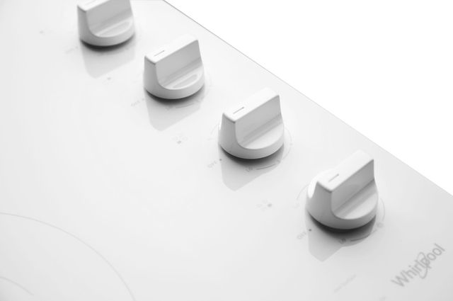 Whirlpool® 30" White Electric Cooktop-1