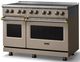 Viking® 5 Series 48" Nantucket Pro Style Induction Range with Brushed Brass Trim-3