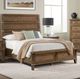 Intercon Forge Wire Brushed Weathered Chestnut Queen Panel Bed-1