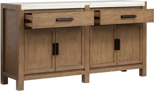 Magnussen Home® Plum Creek Marble/Sierra Brown Sideboard-1