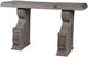 A & B Home Gray Scroll Motif Console Table-1