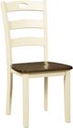 Signature Design by Ashley® Woodanville 3-Piece Cream/Brown Dining Set-2