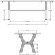 Table rectangulaire en placage de merisier Parade Amisco®-2