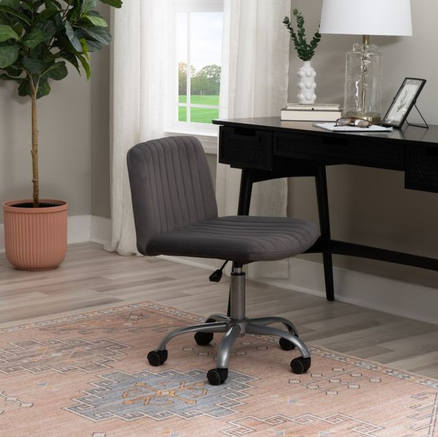 Linon Savon Gray Office Chair-1