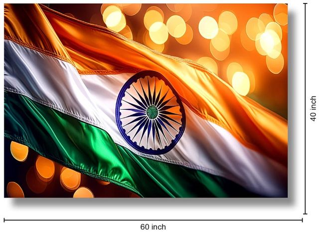 Classy Living Wordly Indian Flag Wall Art-1