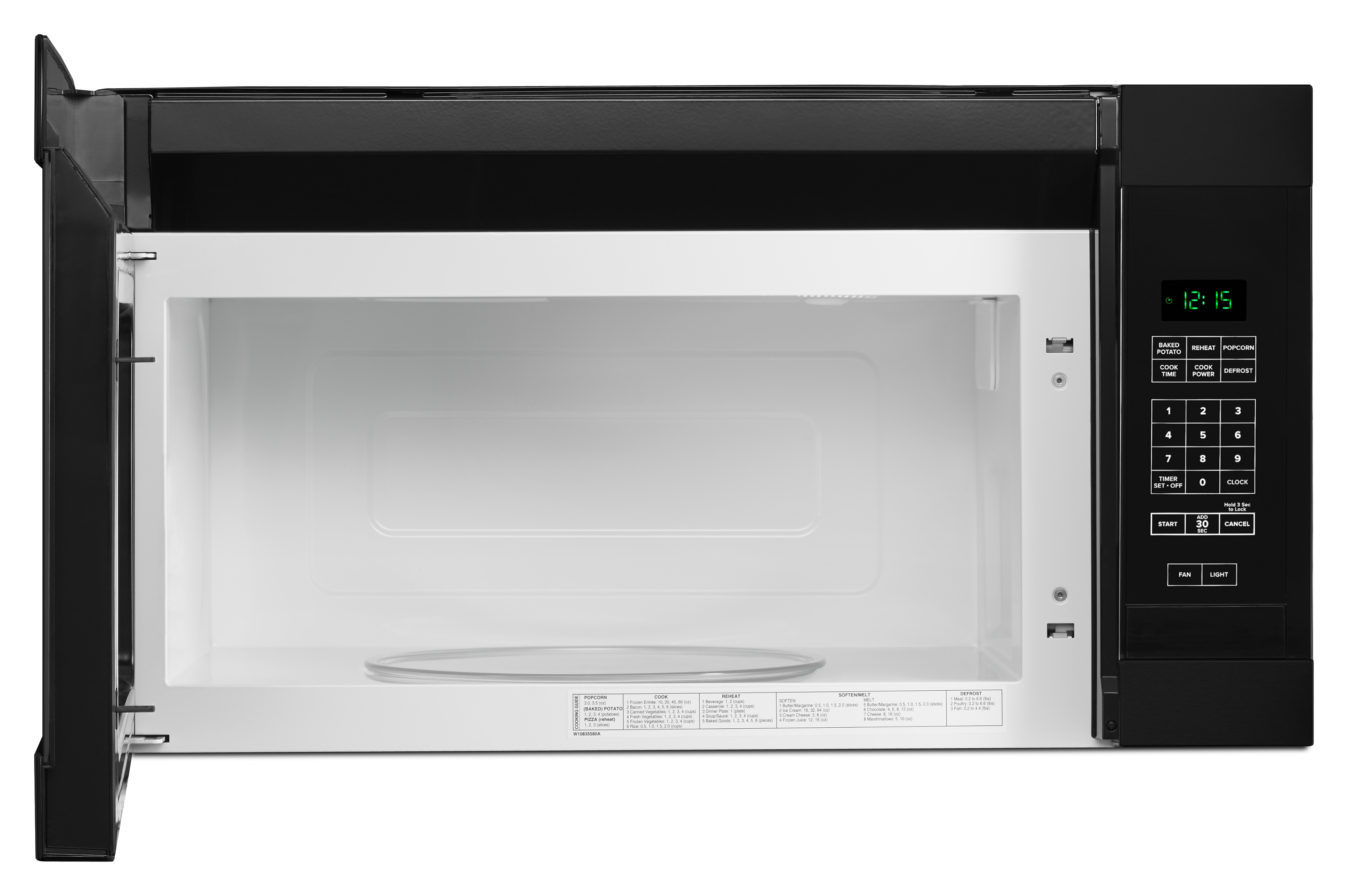 Amana 1.6 Cu. Ft. Black Over The Range Microwave - Thumbnail 2